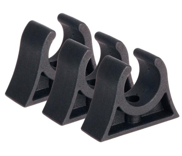 Clips Soporte Negro para tubos
