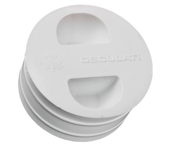 Osculati Tapón de Plástico Blanco para Pedestal