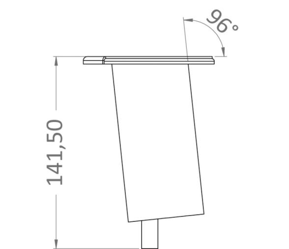 Osculati Tintero Acero Inoxidable para Poste Bimini