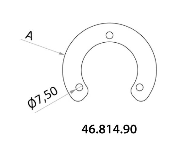 Osculati Tintero Acero Inoxidable para Poste con Bisagra Recta