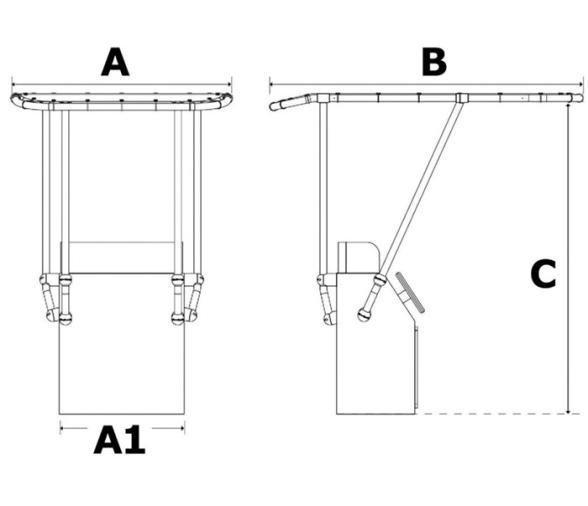 Toldo T-Top Aluminio Profesional