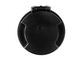 Osculati Toma de Corriente Negra con Tapa Negra Cruiser 32A