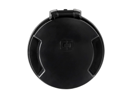 Osculati Toma de Corriente Negra con Tapa Negra Cruiser 32A