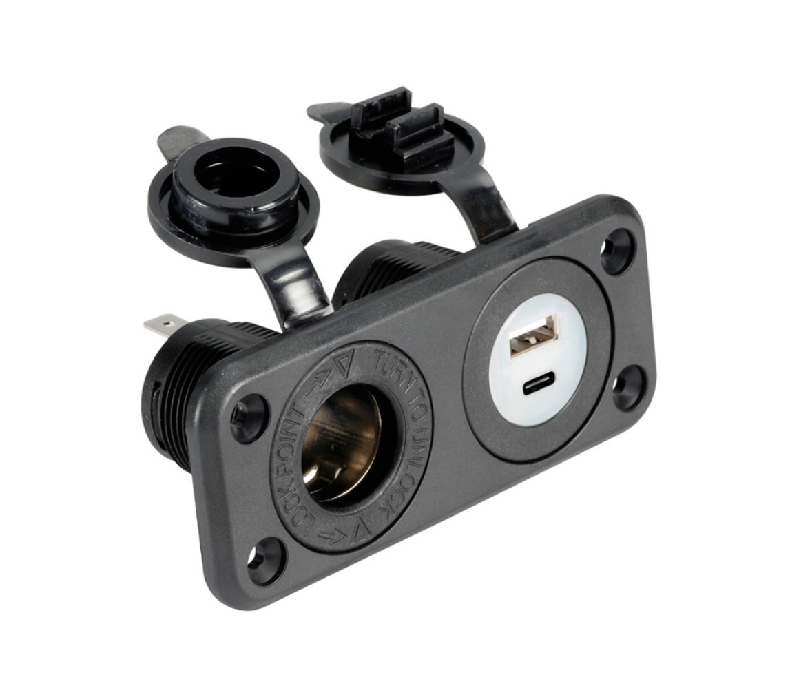 Osculati Enchufe USB y Toma de Mechero