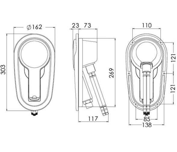 Osculati Adriana Ducha de Cubierta Empotrada