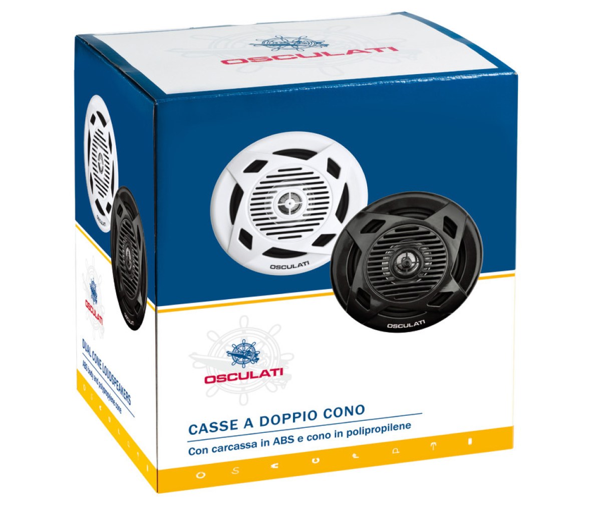 Osculati Altavoces Dual Cone 6.5 Pulgadas 120 W