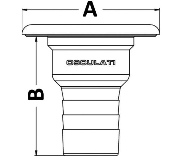 Osculati Boca de Llenado de Agua 38 mm