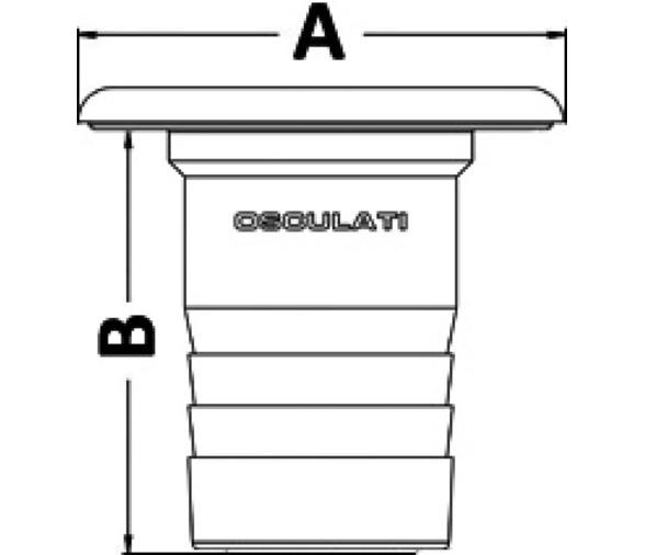 Osculati Boca de Llenado de Diesel 50 mm
