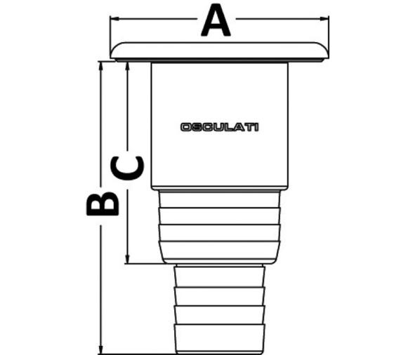 Tapon Cubierta Aguas Negras 38+50 mm
