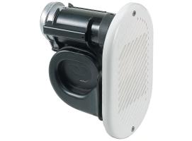 Bocina Hurricane Electromagnética Blanca 12V