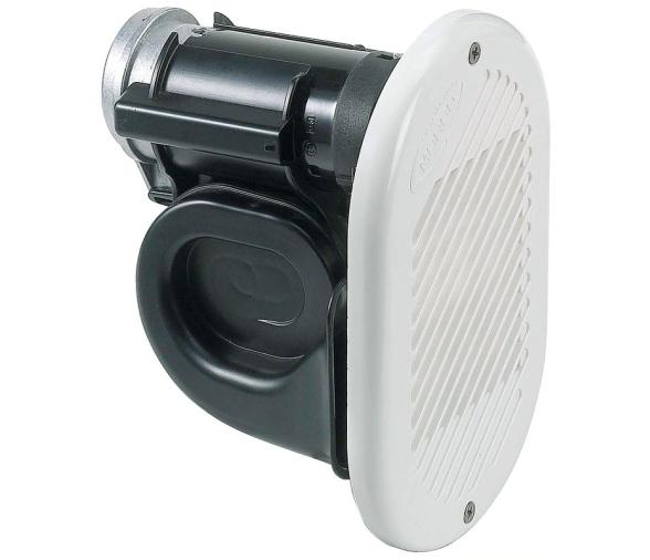 Bocina Hurricane Electromagnética Blanca 12V