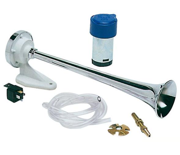 Osculati Bocina Trompeta Chromada con Compresor