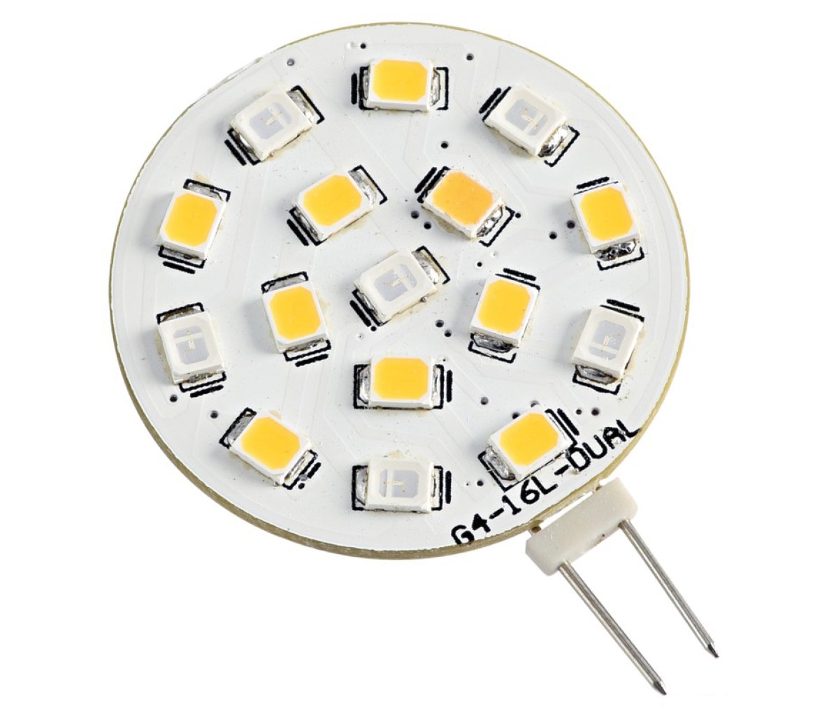Osculati Bombilla 16 LEDs G4 Conexion Lateral Blanco/Azul