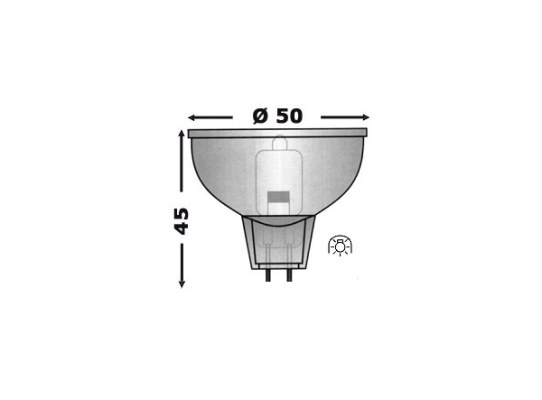 Osculati Bombilla halógena MR16 12V