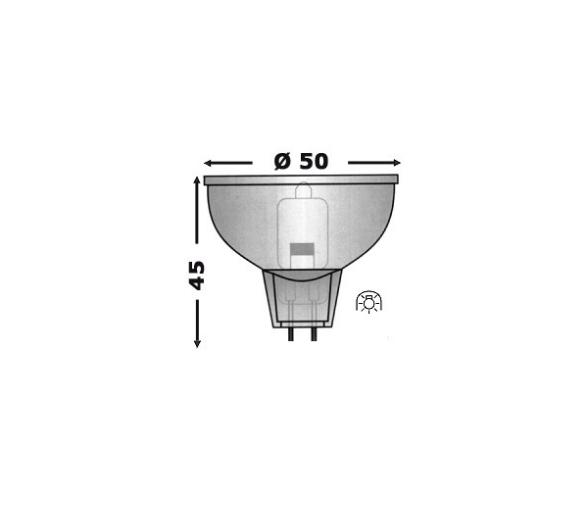 Osculati Bombilla halógena MR16 12V