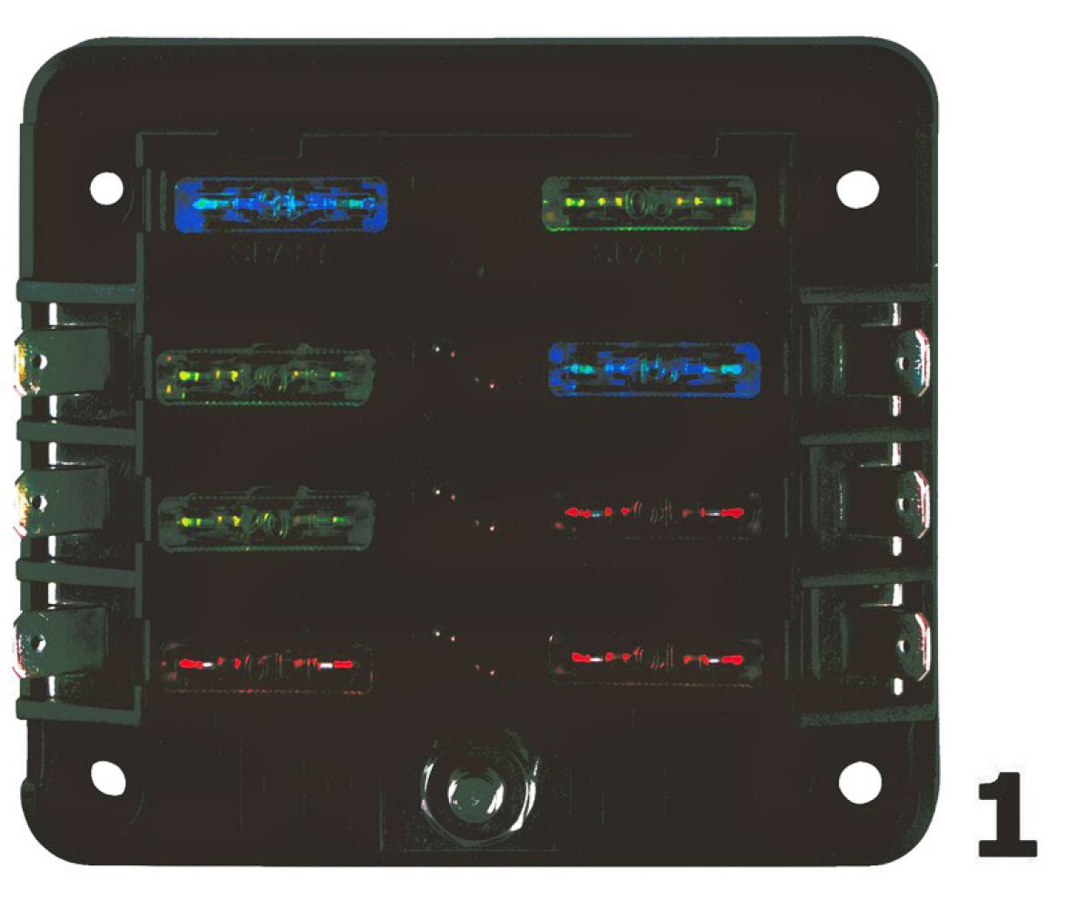 Modulo Basico Caja 6 Porta Fusibles