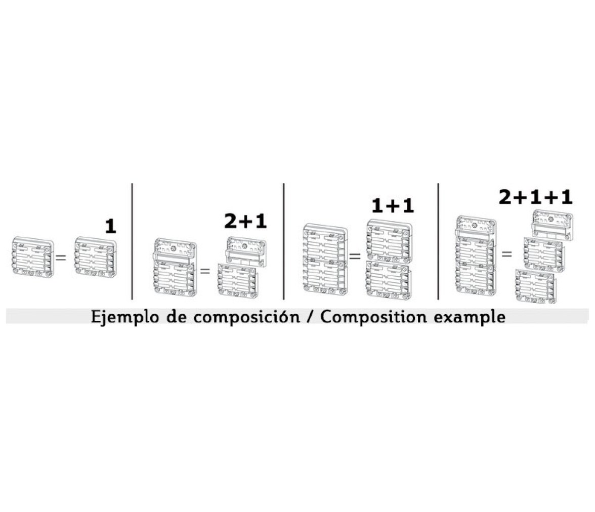 Modulo Basico Caja 6 Porta Fusibles
