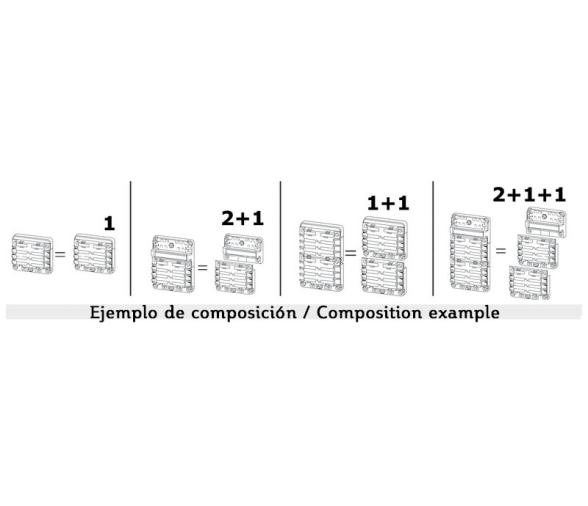 Modulo Basico Caja 6 Porta Fusibles