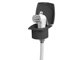 Osculati Edge Shower Box with Boris Shower Black