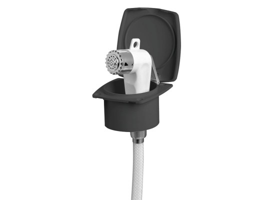 Osculati Edge Shower Box with Boris Shower Black