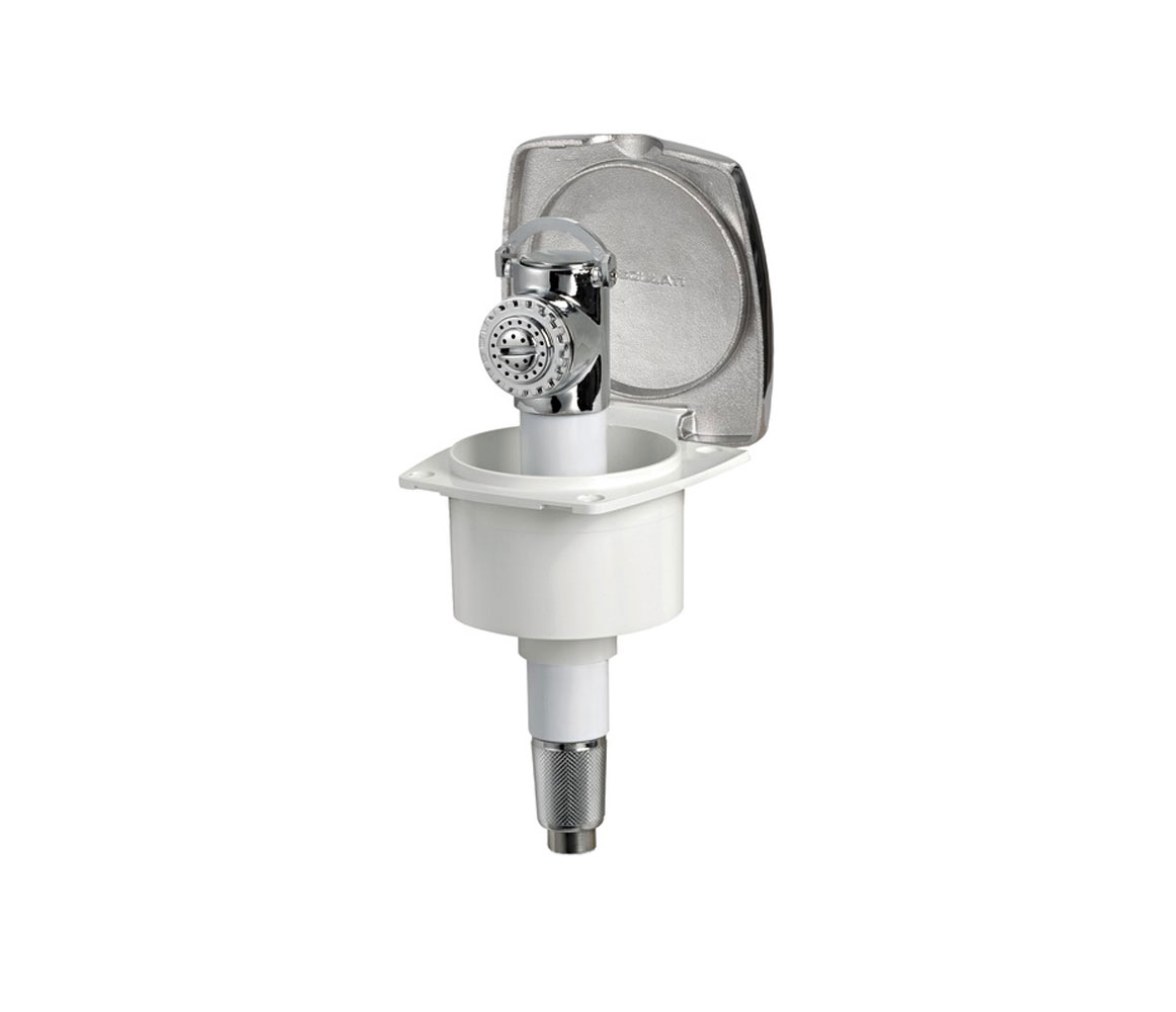 Osculati Caja de Ducha New Edge Ducha Botón Mizar Acero Inox