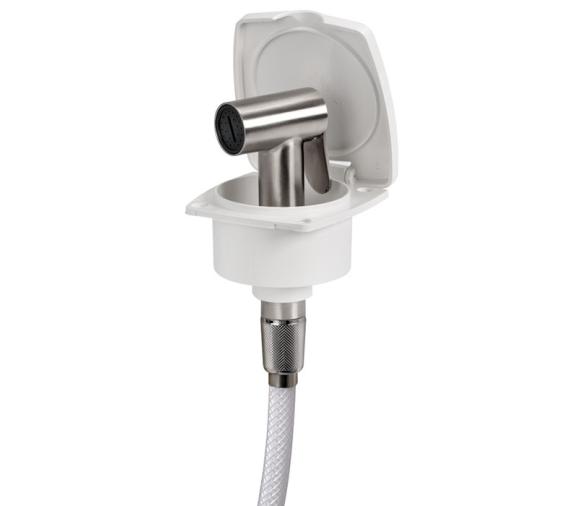 Osculati Caja Ducha Edge Blanca con Pomo Ducha Tiger