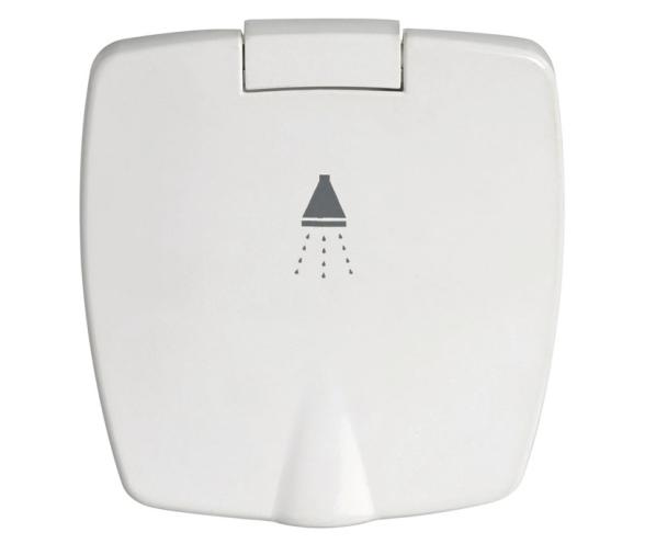 Osculati Caja Ducha Edge Blanca con Pomo Ducha Tiger