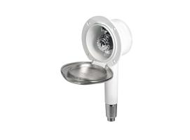 Osculati Caja Ducha Pared Classic EVO con boton Mizar Acero Inox