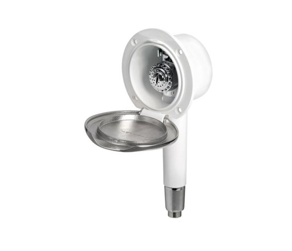 Osculati Caja Ducha Pared Classic EVO con boton Mizar Acero Inox