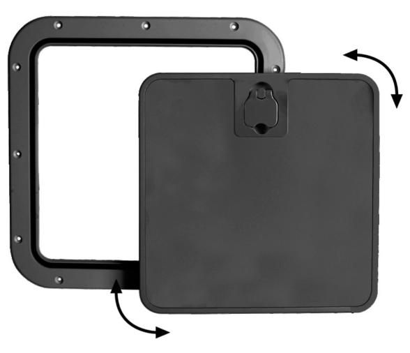 Osculati Tapa Extraible de Insteccion para Registros Cuadrado