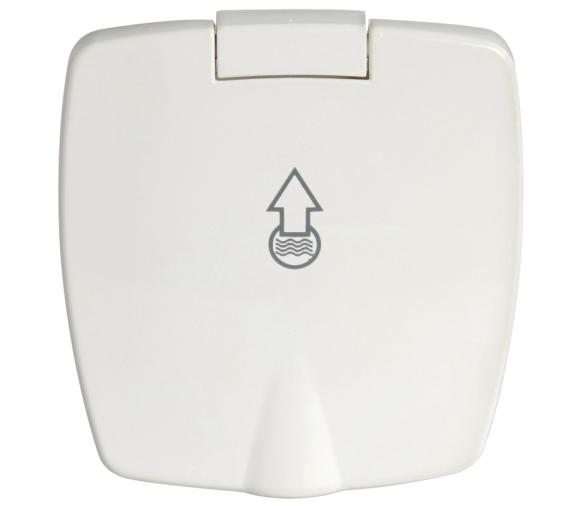 Osculati Conector manguera New Edge Blanco y Cromado para lavado de cubierta