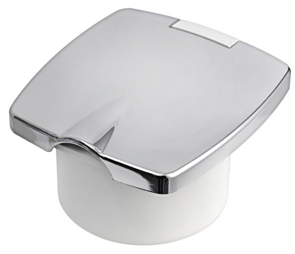 Osculati Conector manguera New Edge Blanco y Cromado para lavado de cubierta