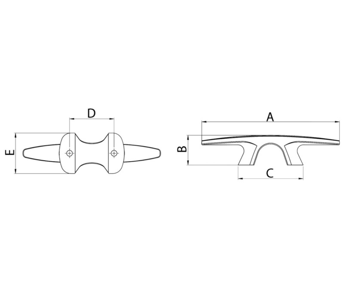 Osculati Cornamusa Bull Dog en Acero Inox.