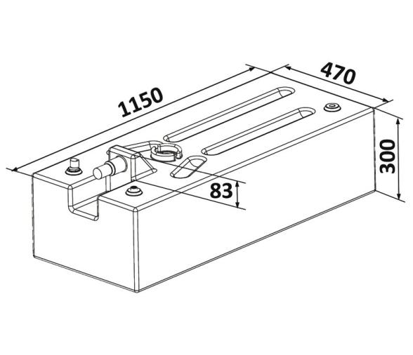 Osculati Deposito Combustible Polietileno 142L