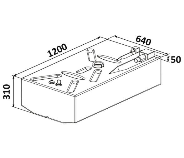 Osculati Deposito Combustible Polietileno 198L