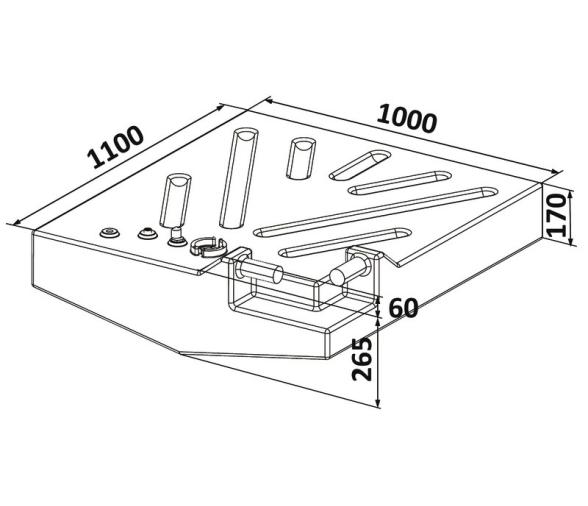 Osculati Deposito Combustible Polietileno 206L