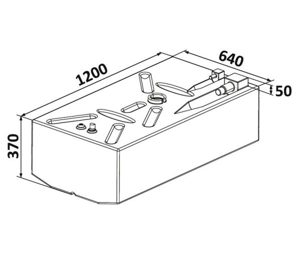 Osculati Deposito Combustible Polietileno 239L