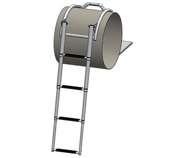 Osculati Escalera Telescópica para Neumáticas