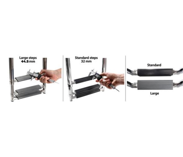 Osculati Escalera Telescópica Tubos Ovalados