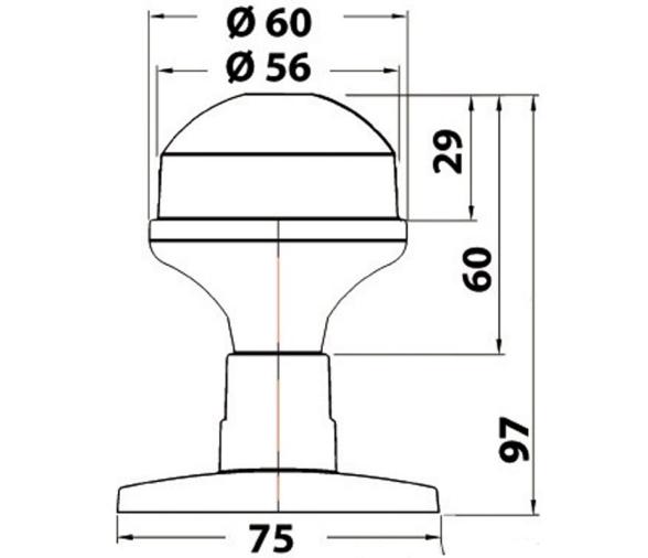 Osculati Evoled Smart 360° LED luz de amarre
