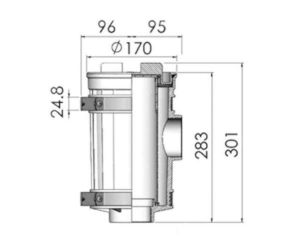 Osculati Filtro de agua de Refrigeración Aquanet Plus