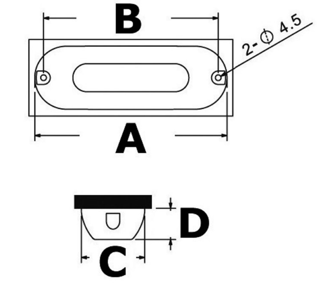 Osculati Foco 4 LEDs Sumergible