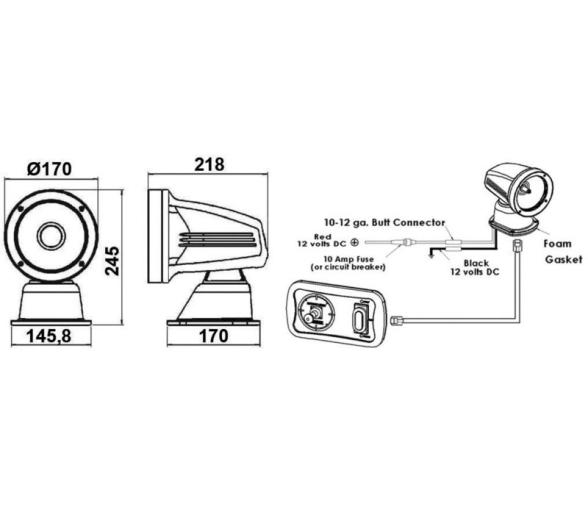 Osculati Foco Electrico Exterior Tipo Uno