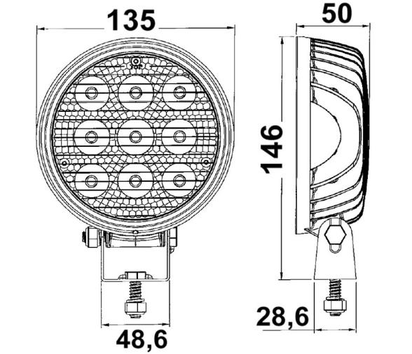 Osculati Foco HD LED 9x3W Ajustable