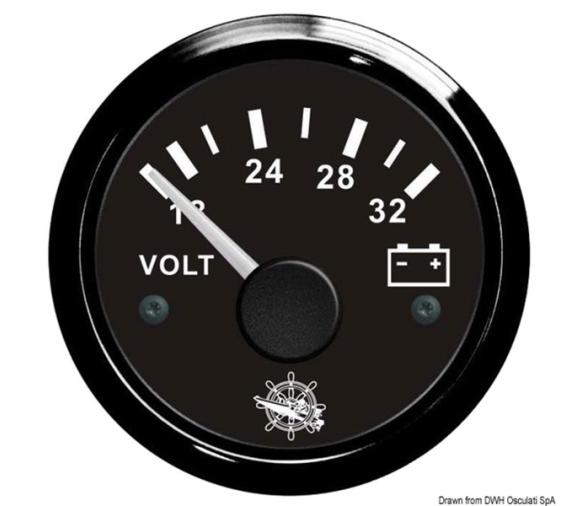 Osculati Indicador voltimetro 24V