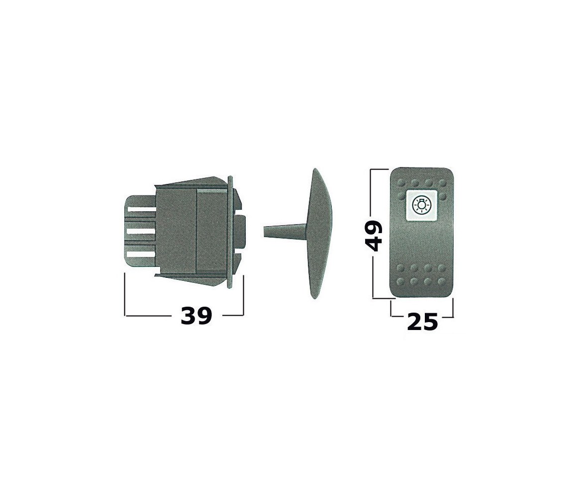 CarlingSwitch Interruptor 6 Terminales