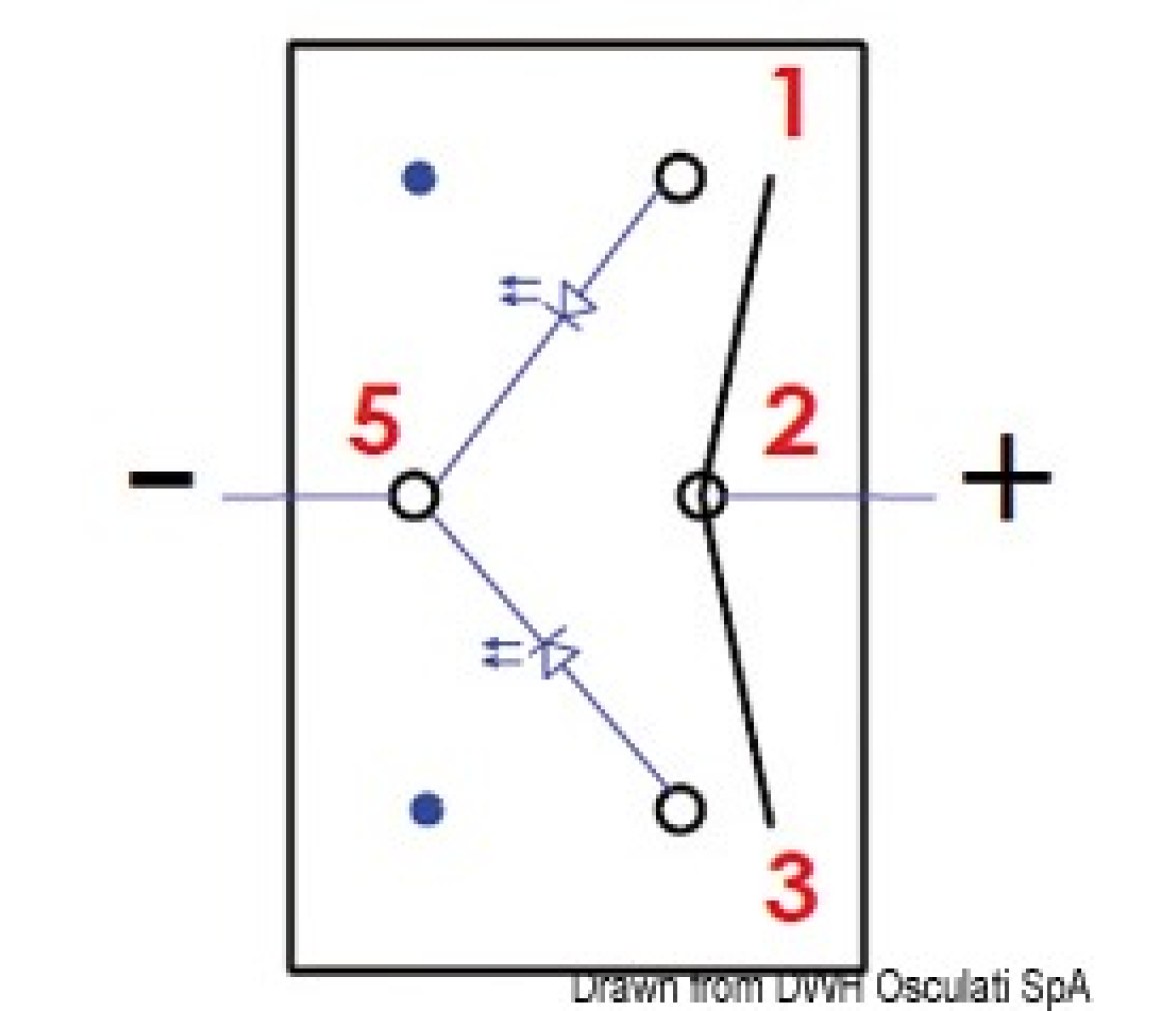 Osculati Interruptor On-Off-On IP56 Marina R