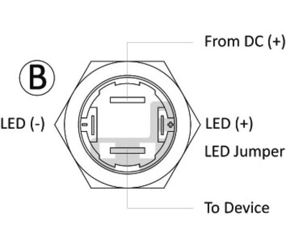 Interruptor Plano Acero Inox. 12V (ON)-OFF