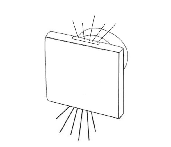 Osculati Luz Arriba/Abajo LED de Cortesia Empotrada Redonda