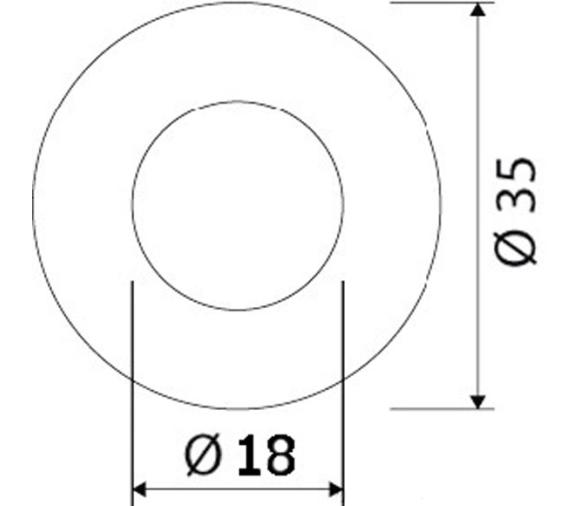 Osculati Luz Delantera LED de Cortesia Empotrada Redonda